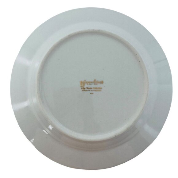 Baum Bros. Lily Chintz Collection Floral Plate 8.5" Porcelain - Picture 2 of 6